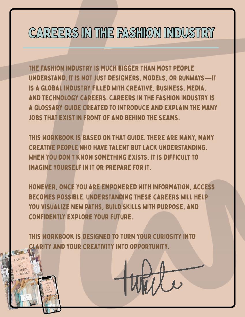Careers in the Fashion Industry Workbook sample page 34